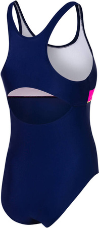 Girls' swimsuit Emily 47- navy blue and pink