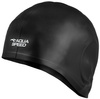 Big silicone swim cap and long hair Aqua Speed Ear Cap Volume 07 - black 