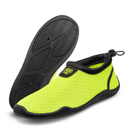 Water shoes with drawstring Aqua Shoe 30 kol.18 – yellow and black