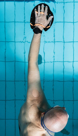 Wiosełka do pływania Aqua Speed Skill Paddle roz. M 07 - czarne 