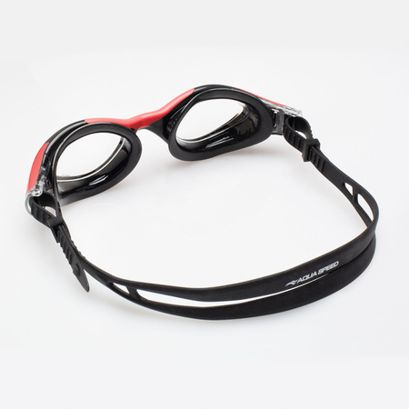 Aqua Speed Aquilo 31 Swimming Goggles – Black & Red