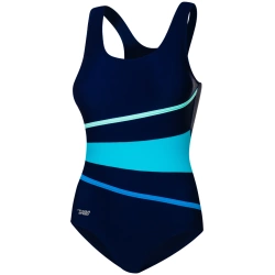 One-piece swimsuit with cup Aqua Speed Stella 410 - navy blue