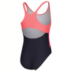 Girls' swimsuit Pola 336- salmon and graphite