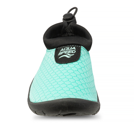 Buty do wody dziecięce ze ściągaczem Aqua Shoe 30 02 - turkusowo-czarne