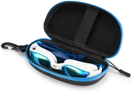Aqua Speed Vortex Mirror Swimming Goggles + Case 51 – White