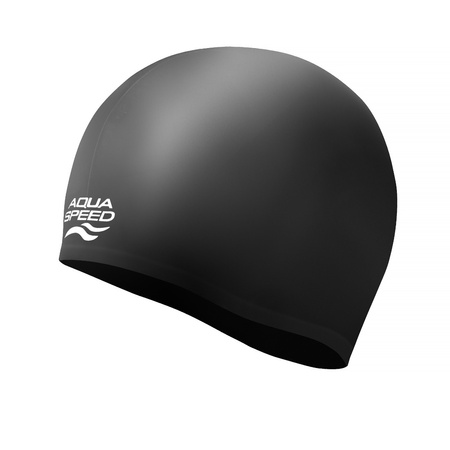Silikonowy czepek pływacki Aqua Speed Volume Cap 07 - czarny