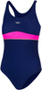 Girls' swimsuit Emily 47- navy blue and pink