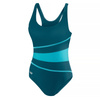One-piece swimsuit with cup Aqua Speed Stella Lady 08 - green