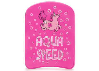 Kickboard for kids Aqua Speed Kiddie Unicorn 31 cm - pink