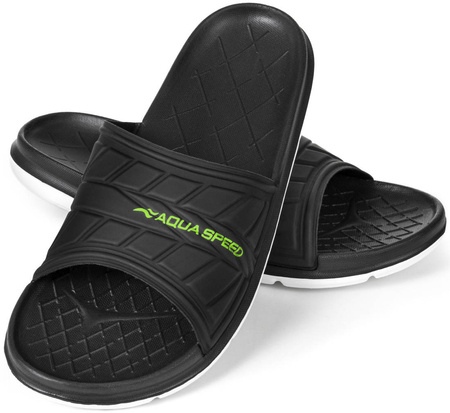 Klapki basenowo - plażowe Aqua Speed Aspen 05 - czarne 