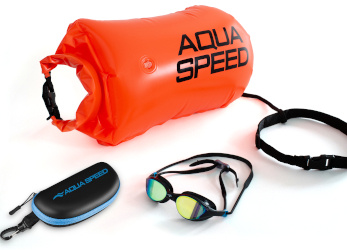 AQUA SPEED Wave kickboard + figure eight learning board set 75