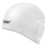 Big silicone swim cap and long hair Aqua Speed Ear Cap Volume 05 - pearl white 