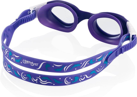 Swimming goggles Pacific Jr Bendyzz 09 - purple - clear glasses