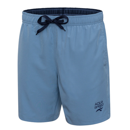 Men's swim shorts with mesh Dylan 24 - blue
