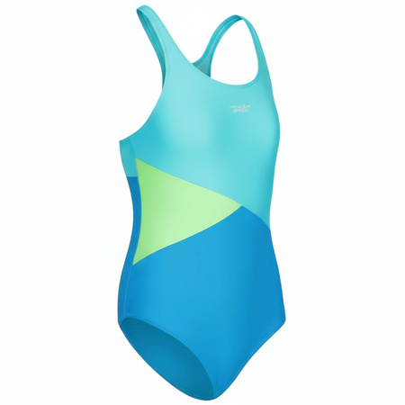 Girls' swimsuit Pola 28 - blue-green