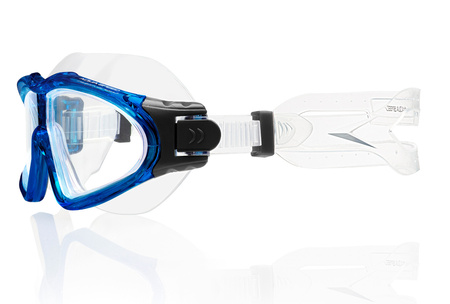 Gogle pływackie Aqua Speed Sirocco 01 - niebieskie - bezbarwne szkła